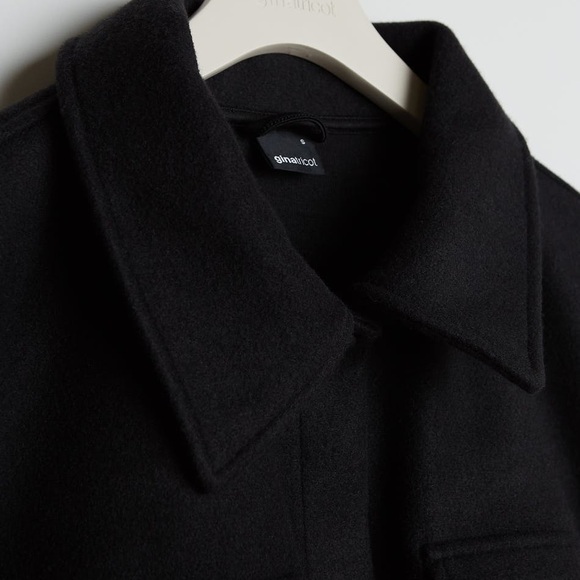 NWT Gina Tricot Vanja Black Belted cozy vest small - Picture 5 of 13